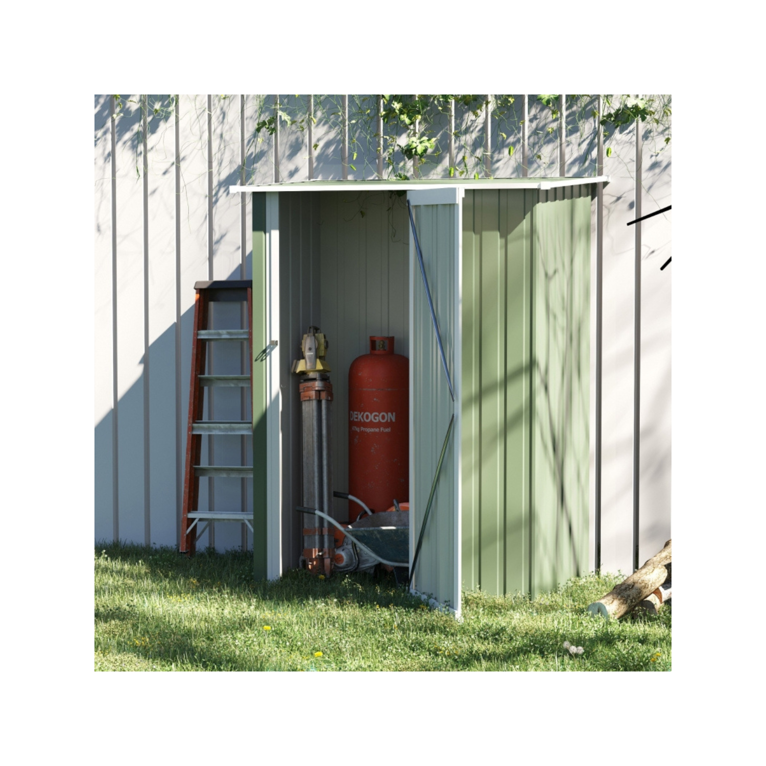 Abri de Jardin 1,2 m² – Cabanon Compact avec Porte Verrouillable – Image 5