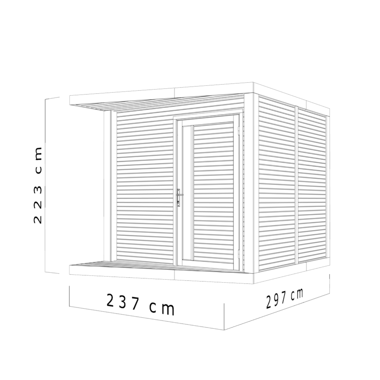 Abri de Jardin Moderne – 7.1 m2 – Finition Haut de Gamme- Prix usine – DESTOCKAGE – Image 2