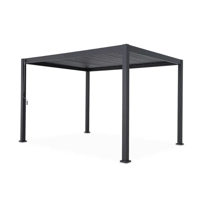 Pergola Bioclimatique gris anthracite – Triomphe – 3x4m. aluminium. à lames orientables TRIOMPHE 4X3M – Image 8