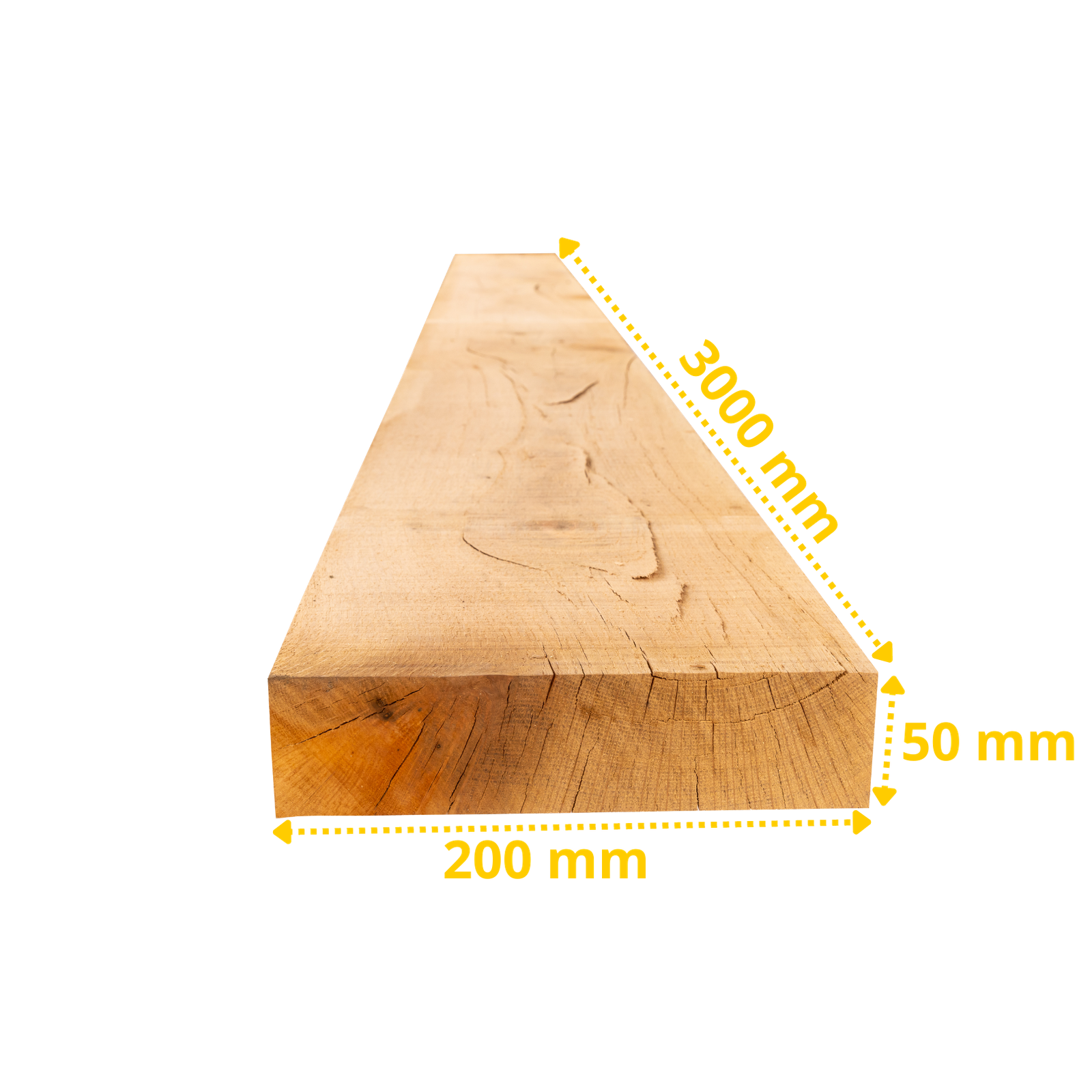 Lot de 30 planches de chêne 3000 x 200 x 50 mm – Image 3