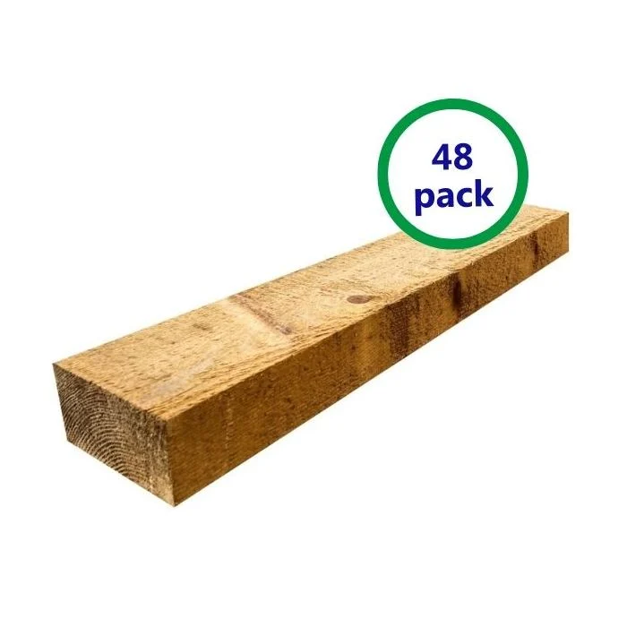 Pack de 48 mini traverses de bois traitée UC3 | 3 m x 150 mm x 75 mm – Image 2