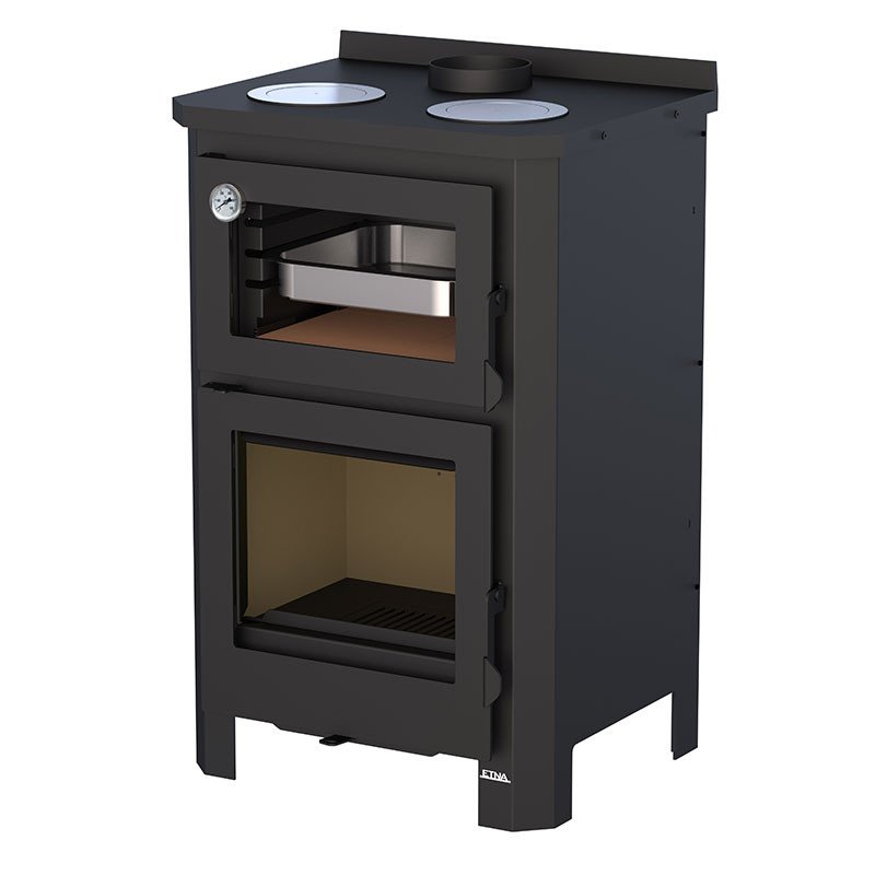 Poêle à bois avec four et plaque de cuisson Pramoda - 14 Kw – Image 4